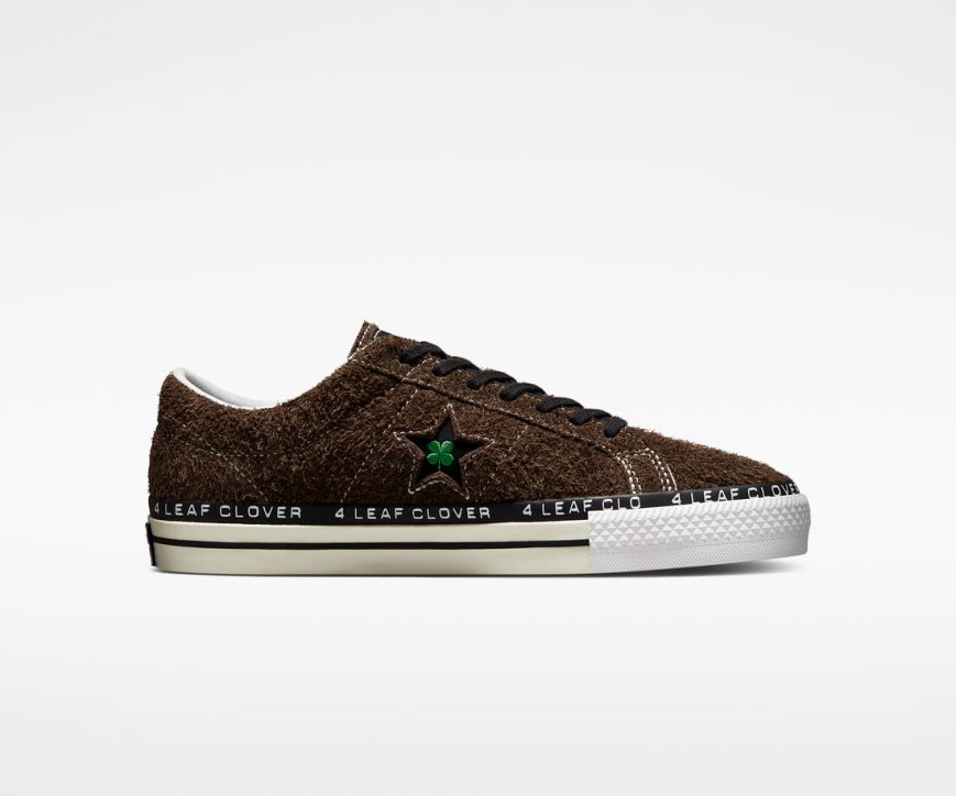 Tenis Converse x Patta Four-Leaf Clover One Star Pro Cano Baixo Feminino Verde Oliva Branco | PT K0753T9